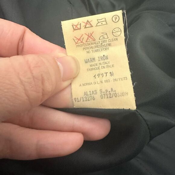 GIANNI VERSACE Couture Made In Italy 2 Pc Blazer & Skirt Set Wool Silk Vintage - Picture 9 of 16